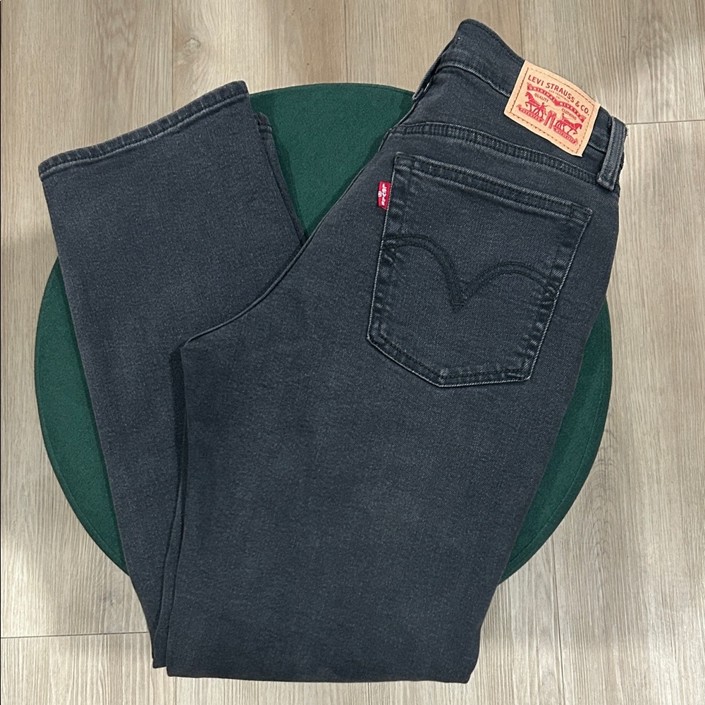 Levi's Wedgie Straight Black Jeans